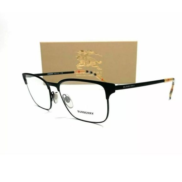 Burberry Men's Black Rubber Eyeglasses! - Picture 1 of 4